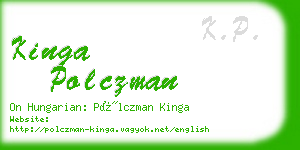 kinga polczman business card